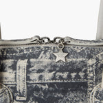 BESSETTE SHOULDER_light grey printed suede+crinkle margesherwood