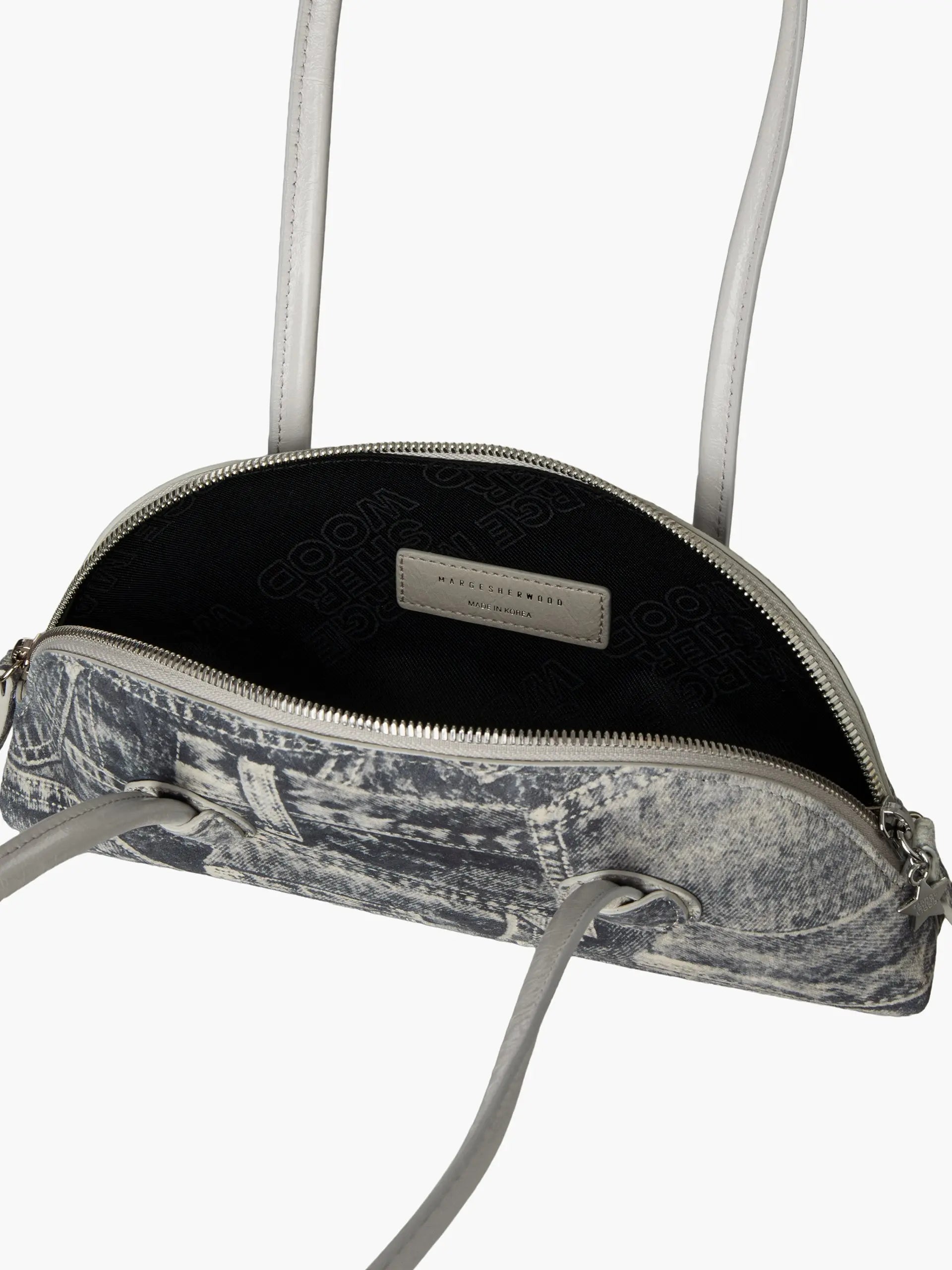 BESSETTE SHOULDER_light grey printed suede+crinkle margesherwood