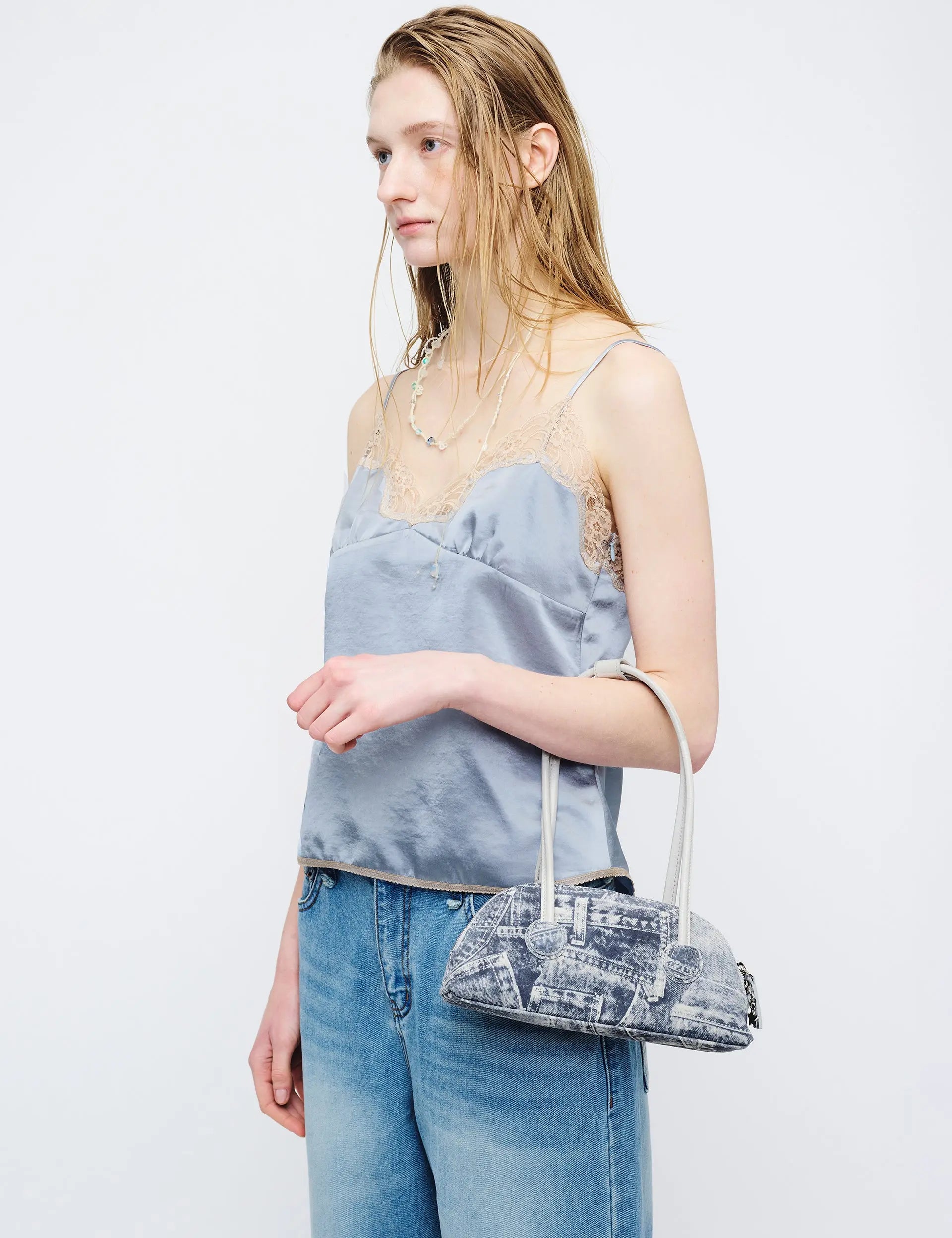 BESSETTE SHOULDER_light grey printed suede+crinkle margesherwood