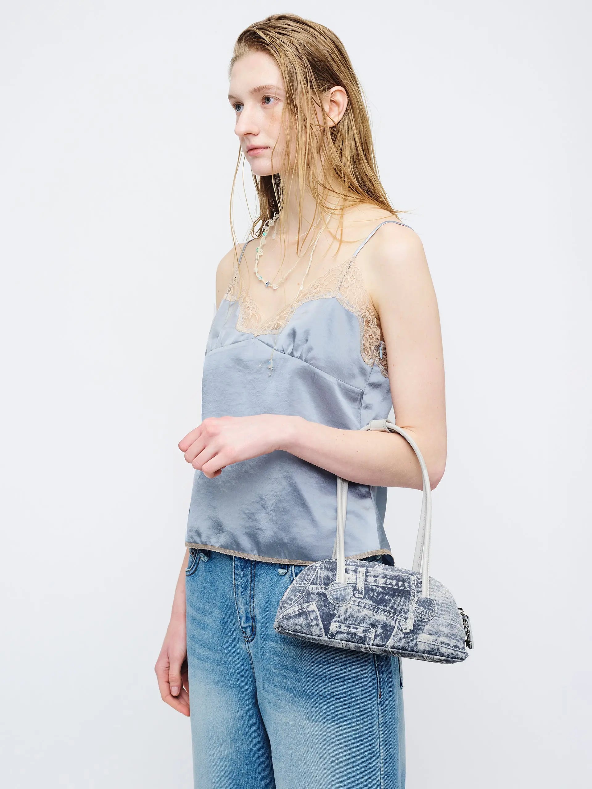 BESSETTE SHOULDER_light grey printed suede+crinkle margesherwood