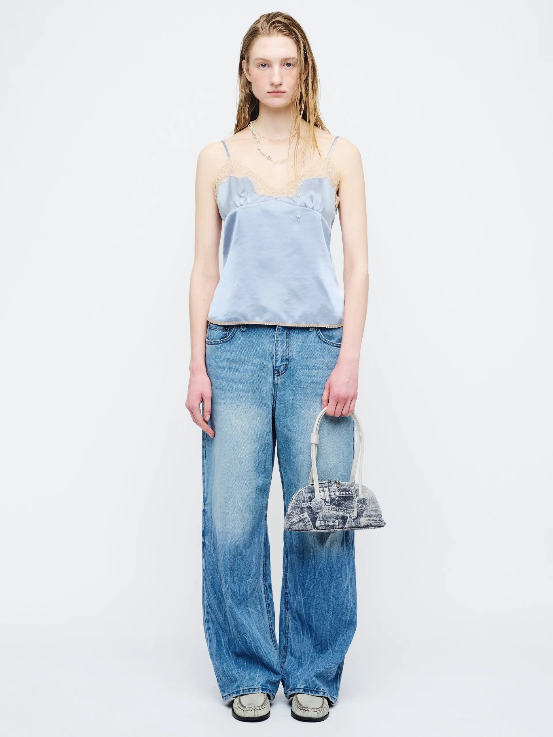 BESSETTE SHOULDER_light grey printed suede+crinkle margesherwood