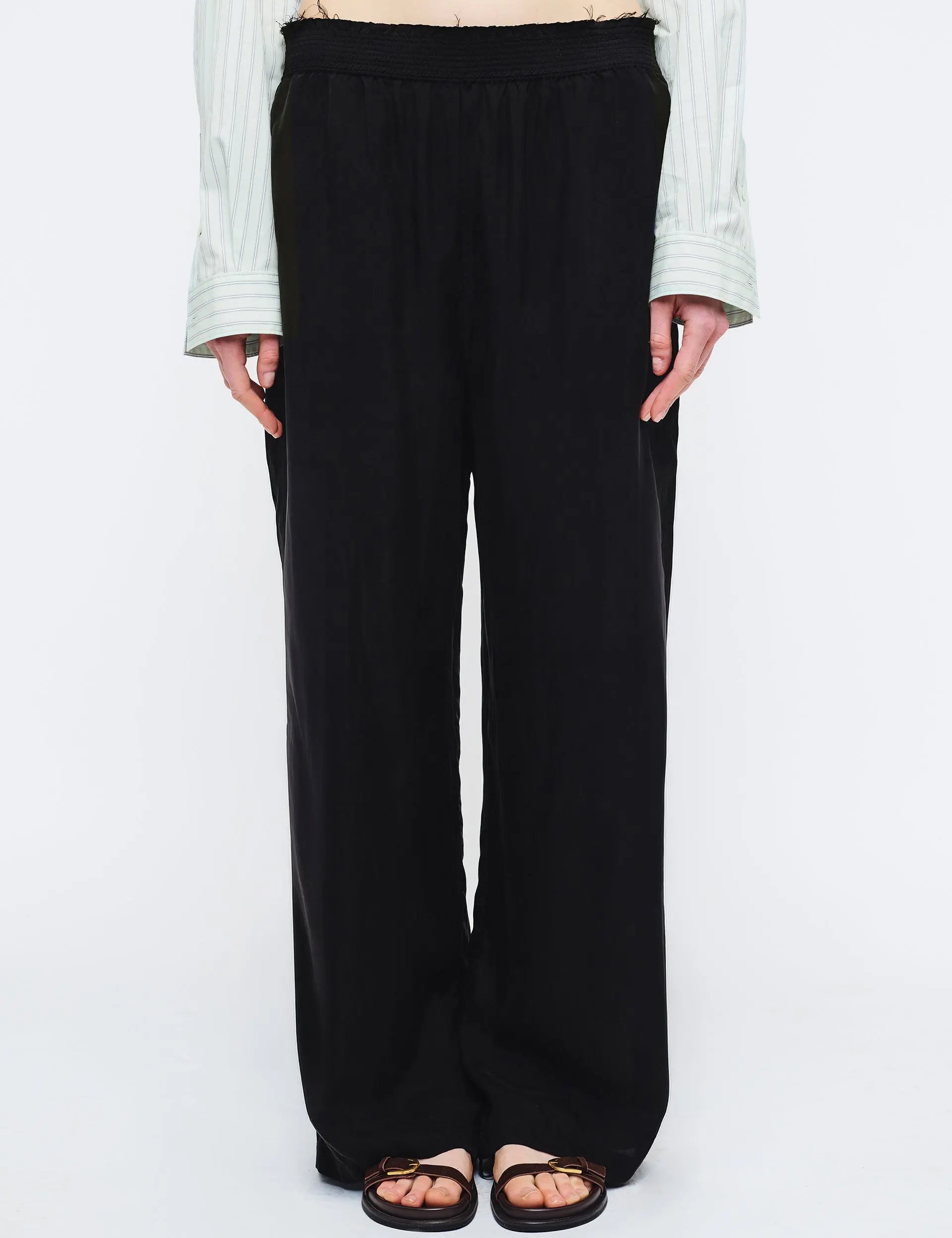CUPRA SILKY PANTS_black margesherwood