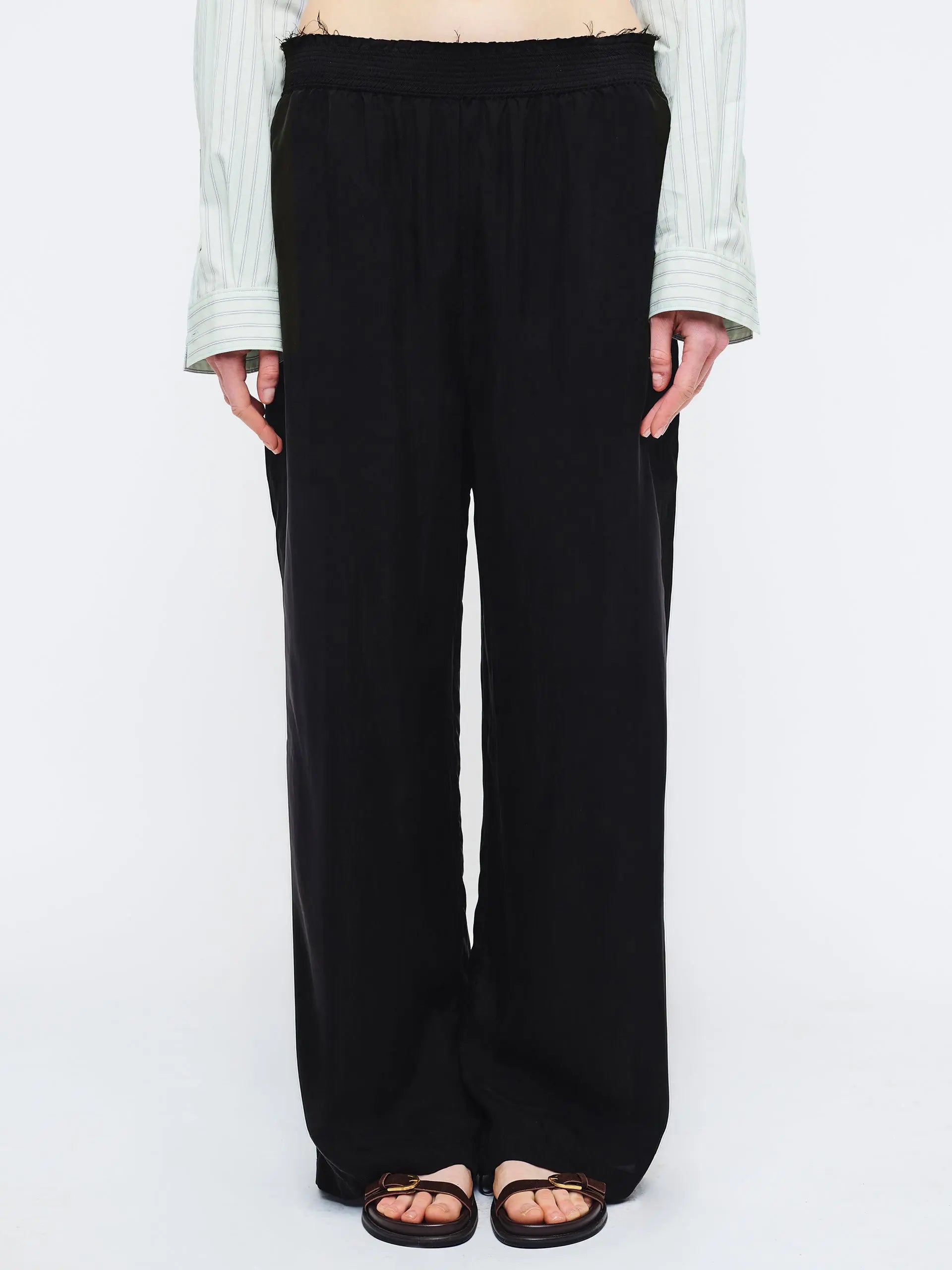 CUPRA SILKY PANTS_black margesherwood