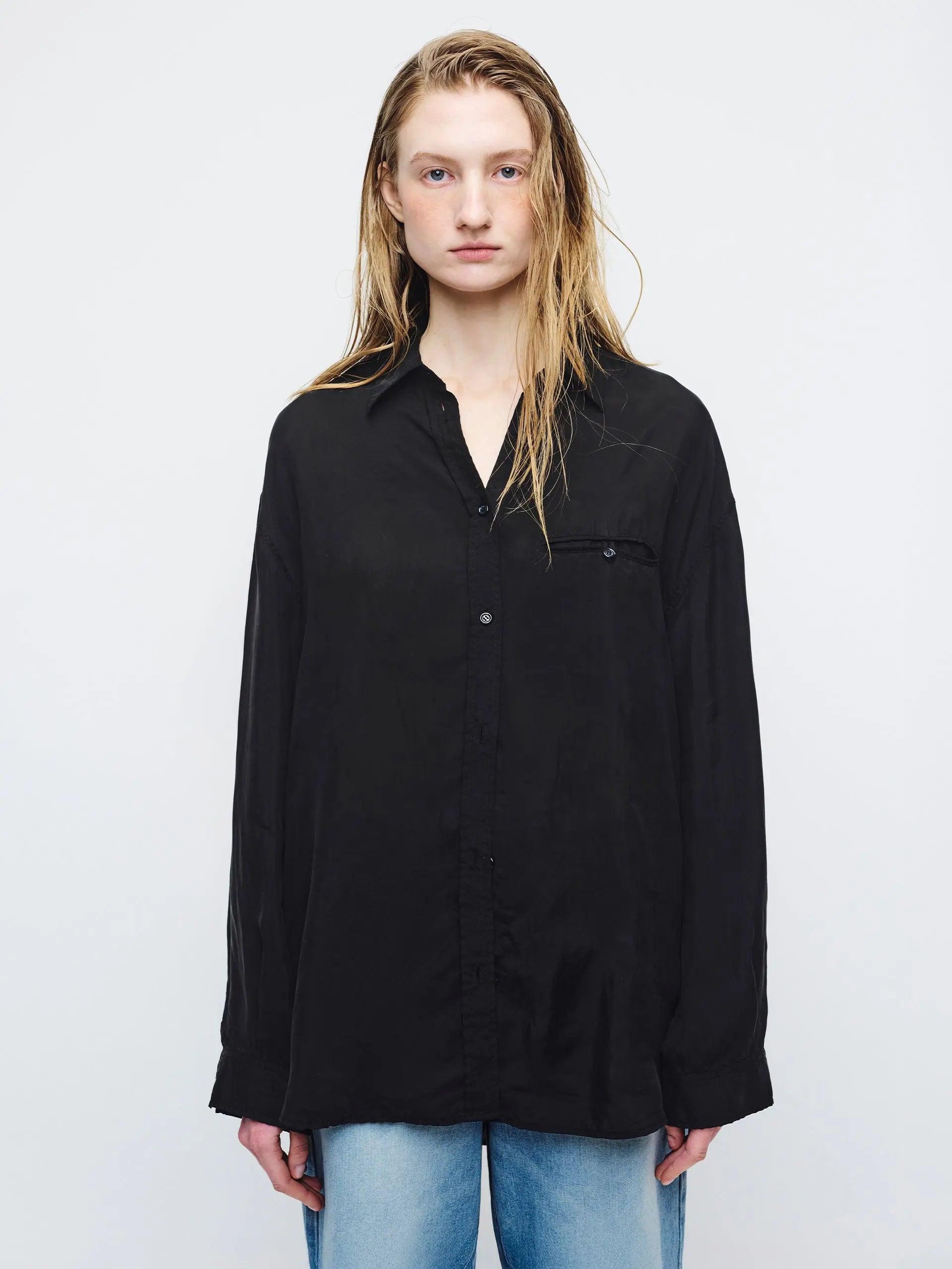 CUPRA SILKY SHIRT_black margesherwood