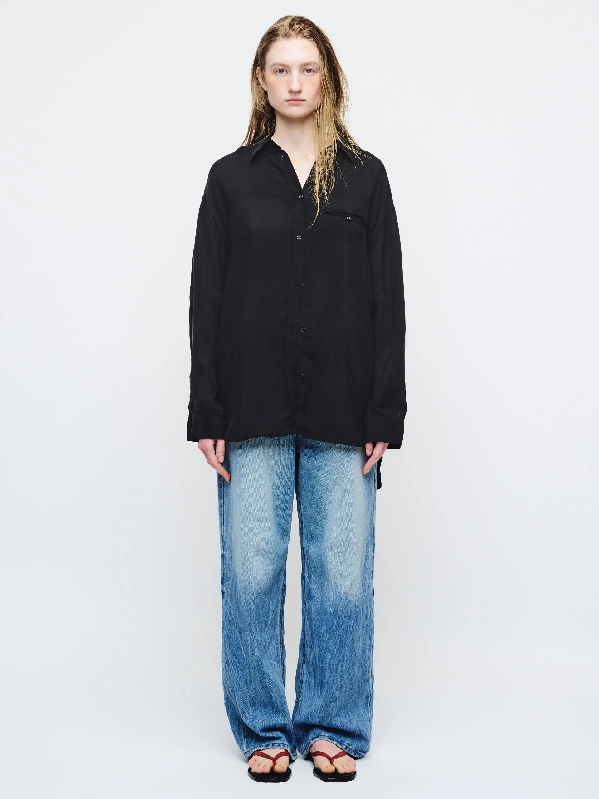 CUPRA SILKY SHIRT_black margesherwood