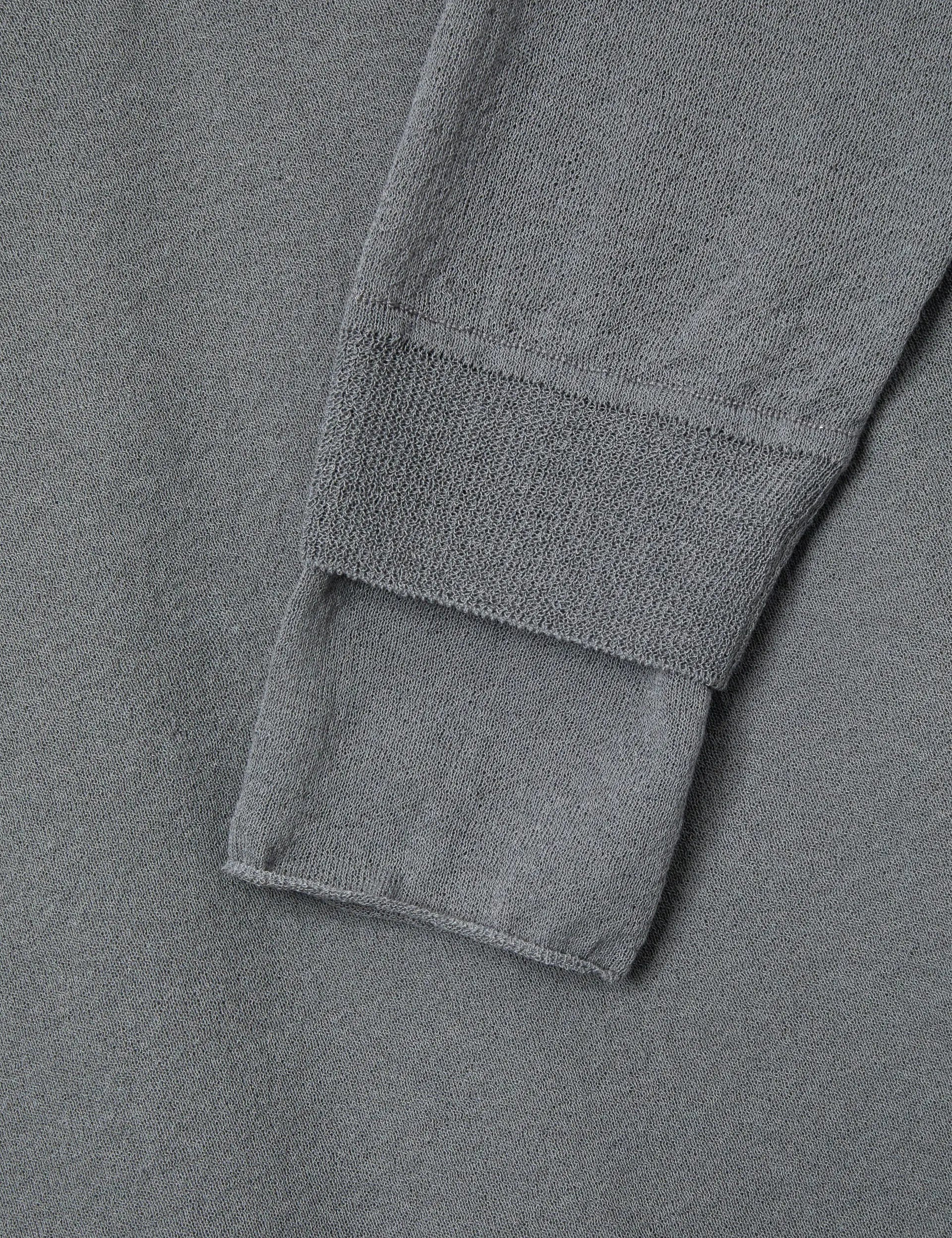 DEEP V-NECK PULLOVER_grey margesherwood