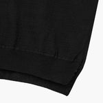 DEEP V-NECK PULLOVER_black margesherwood