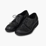 Margesherwood Classic Distressed Derby Shoes Black