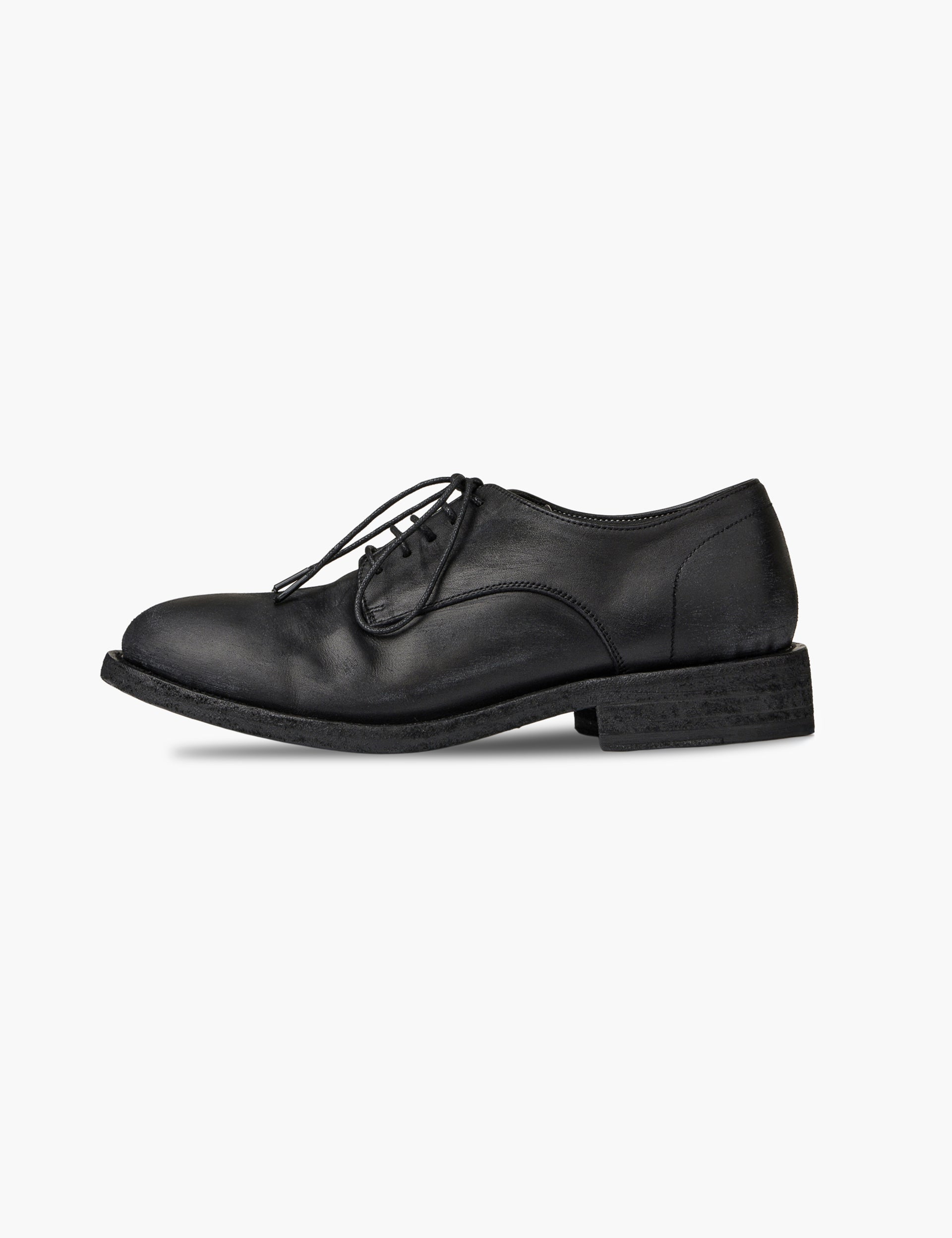 Margesherwood Classic Distressed Derby Shoes Black