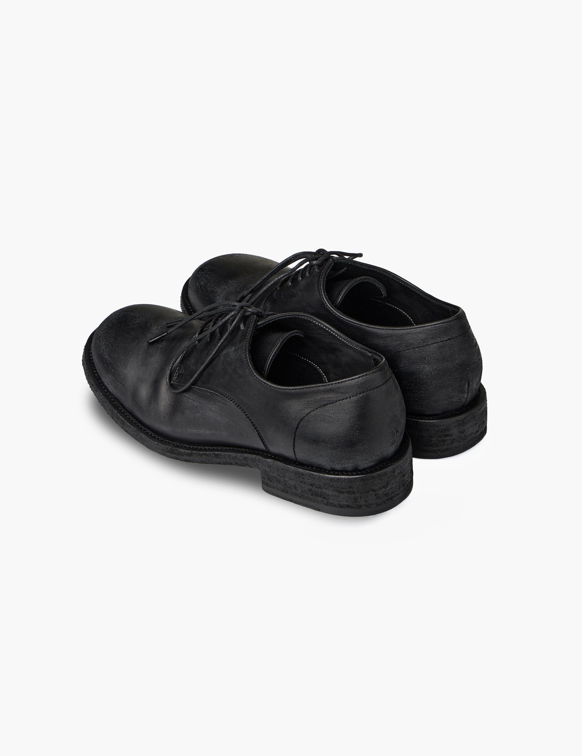 Margesherwood Classic Distressed Derby Shoes Black