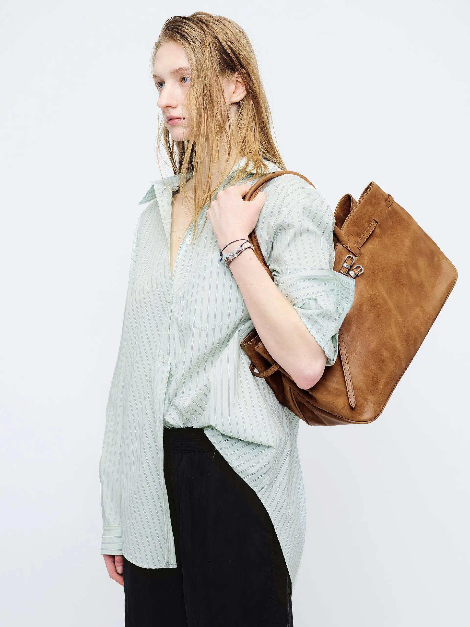 GRANDMA USED BAG LARGE_saddle brown pull-up margesherwood