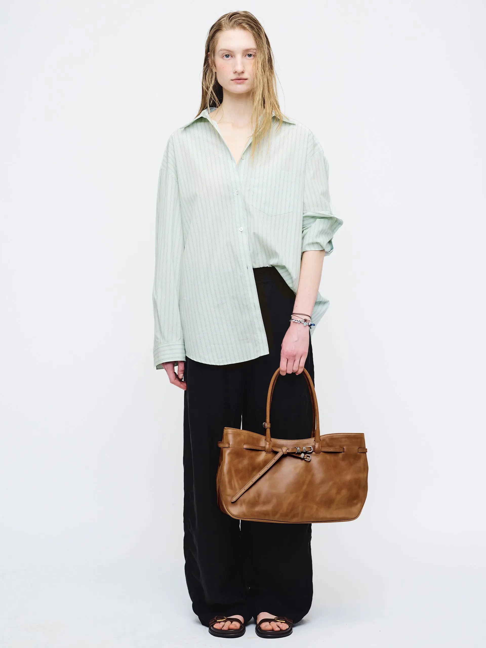 GRANDMA USED BAG LARGE_saddle brown pull-up margesherwood
