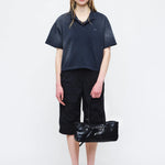 GRANDMA USED SHOULDER BAG_black pull-up margesherwood