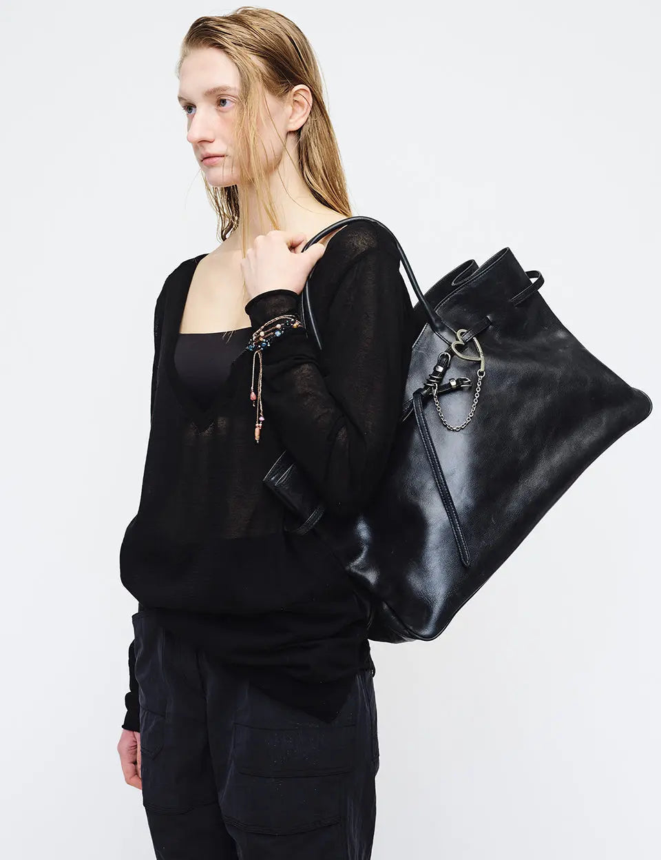 GRANDMA USED BAG XL_black pull-up margesherwood