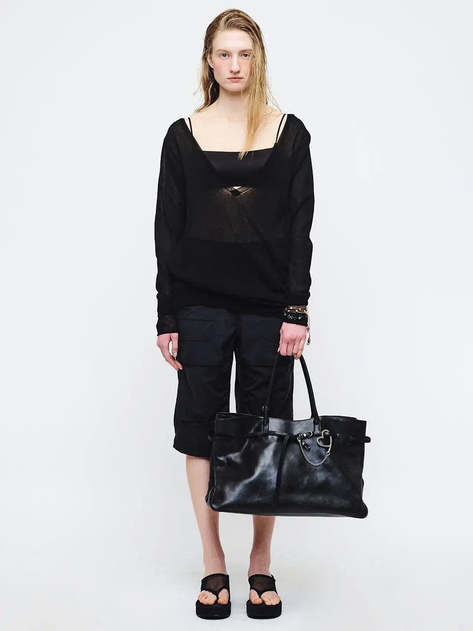 GRANDMA USED BAG XL_black pull-up margesherwood