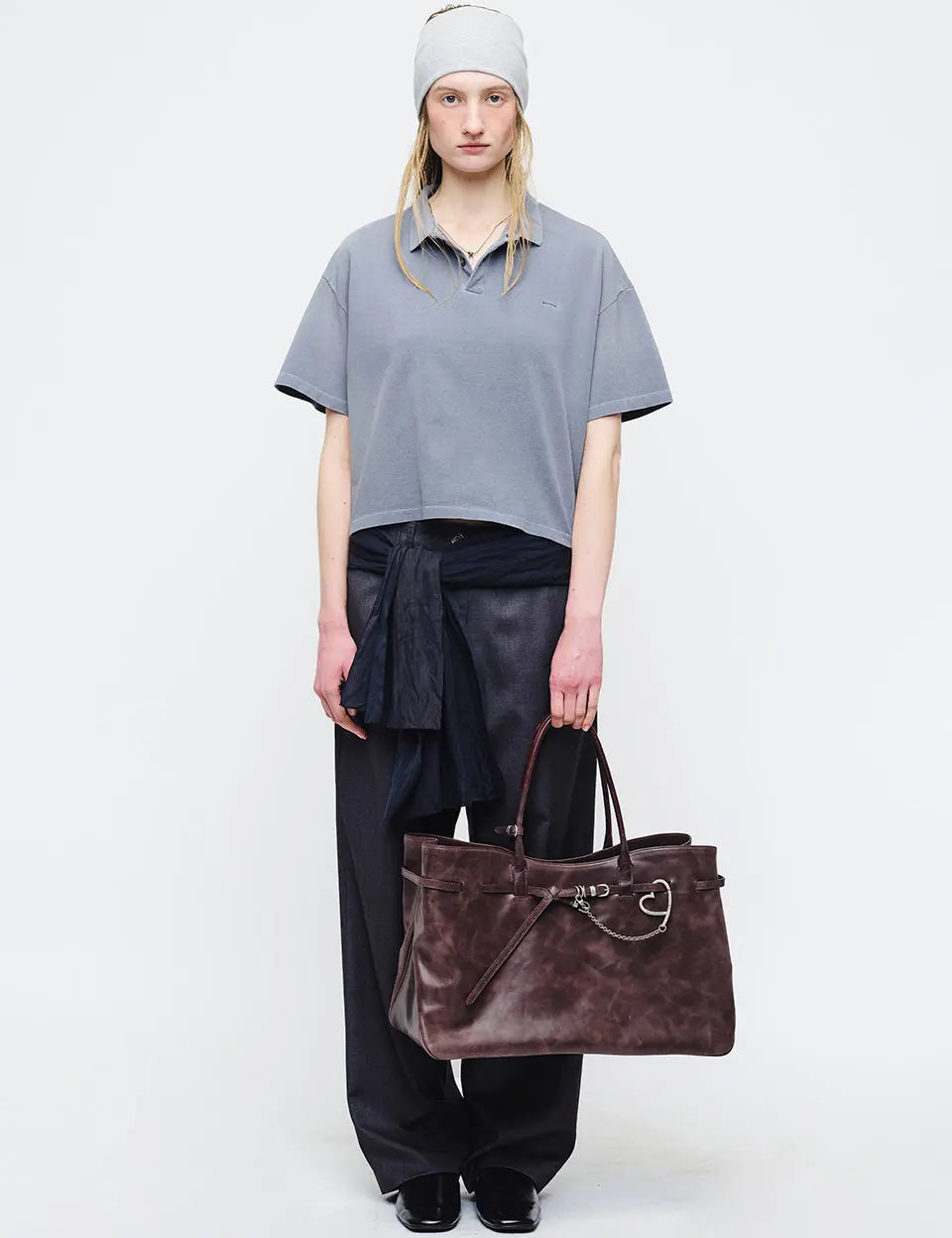 GRANDMA USED BAG XL_wine pull-up margesherwood
