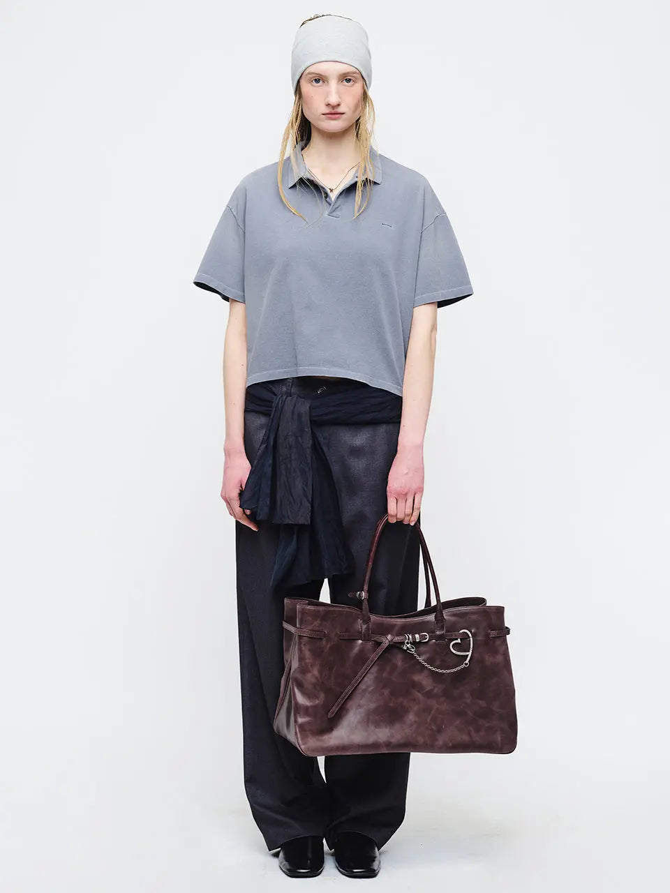 GRANDMA USED BAG XL_wine pull-up margesherwood