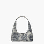 HOBO SHOULDER_light grey printed suede margesherwood