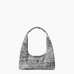 HOBO SHOULDER_light grey printed suede margesherwood