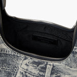 HOBO SHOULDER_light grey printed suede margesherwood