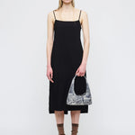 HOBO SHOULDER_light grey printed suede margesherwood