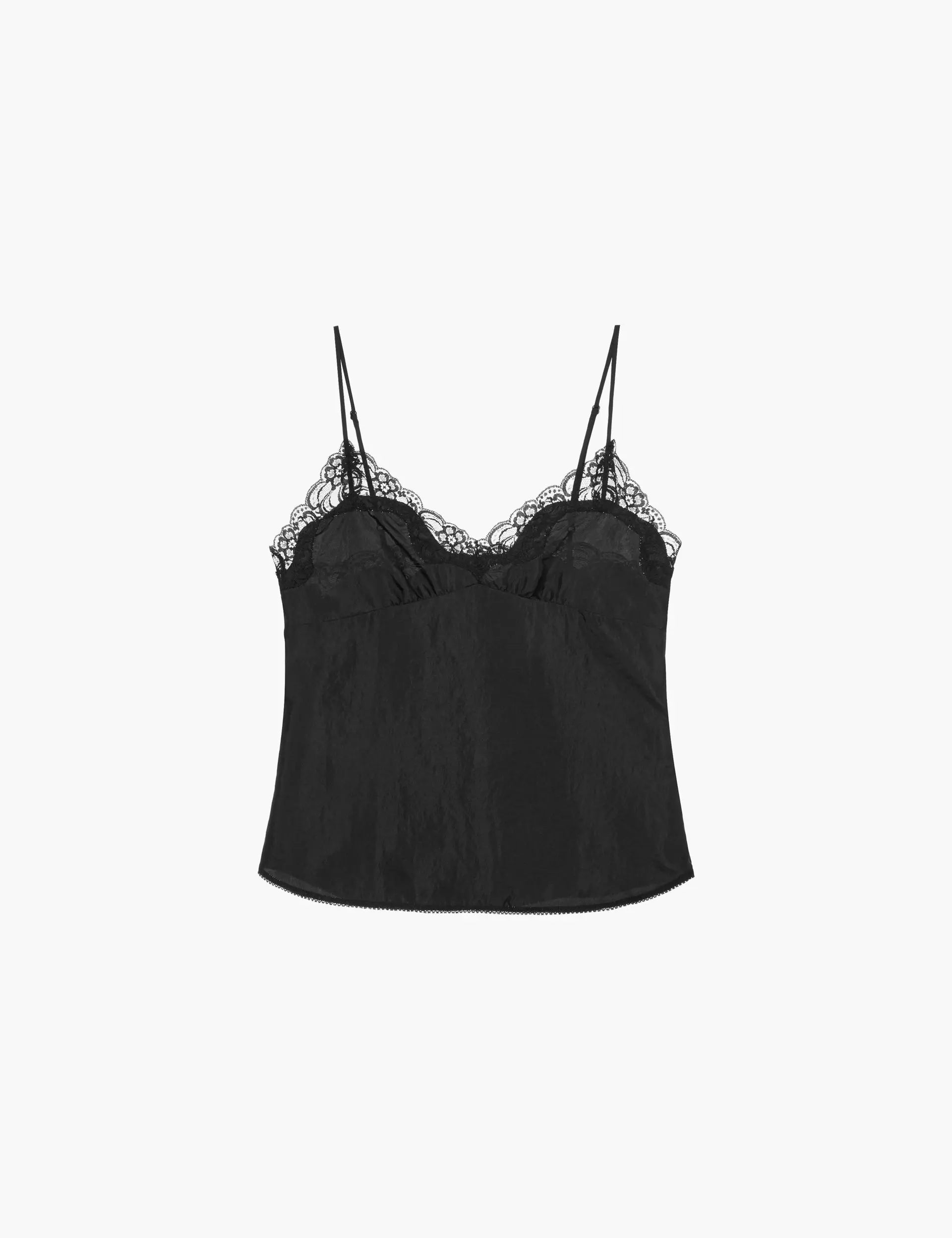 LACE SLEEVELESS TOP_black margesherwood