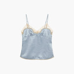LACE SLEEVELESS TOP_sky blue margesherwood