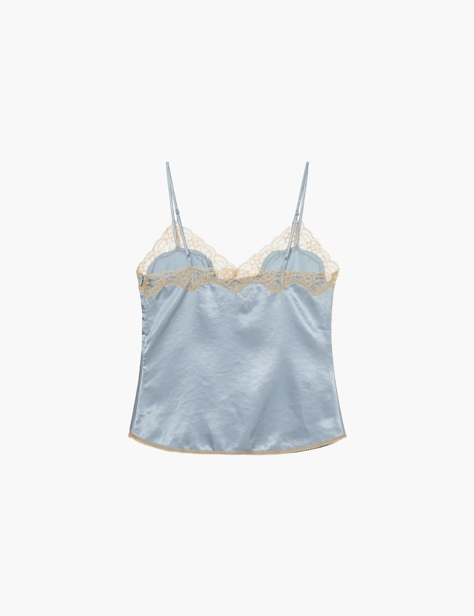 LACE SLEEVELESS TOP_sky blue margesherwood