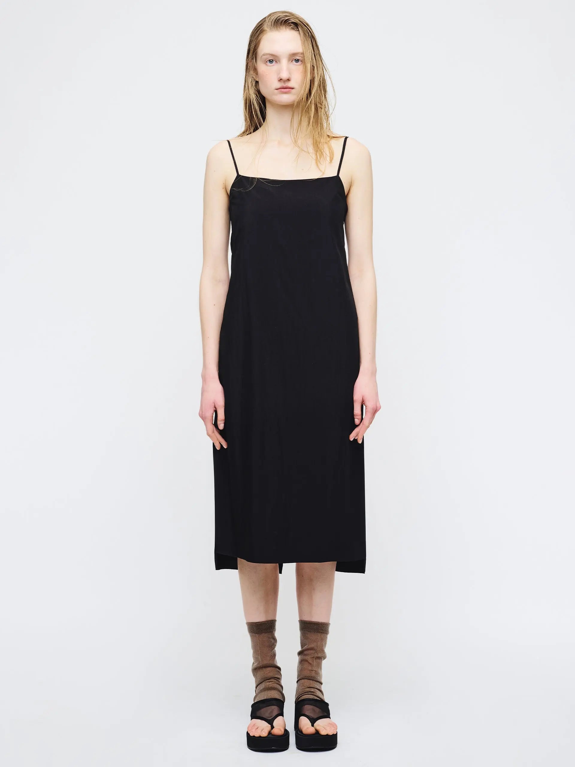 MINIMAL SLIP DRESS_black margesherwood