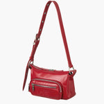 OUTPOCKET HOBO MINI_apple red glossy plain margesherwood