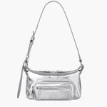 OUTPOCKET HOBO MINI_silver crinkle margesherwood
