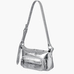 OUTPOCKET HOBO MINI_silver crinkle margesherwood