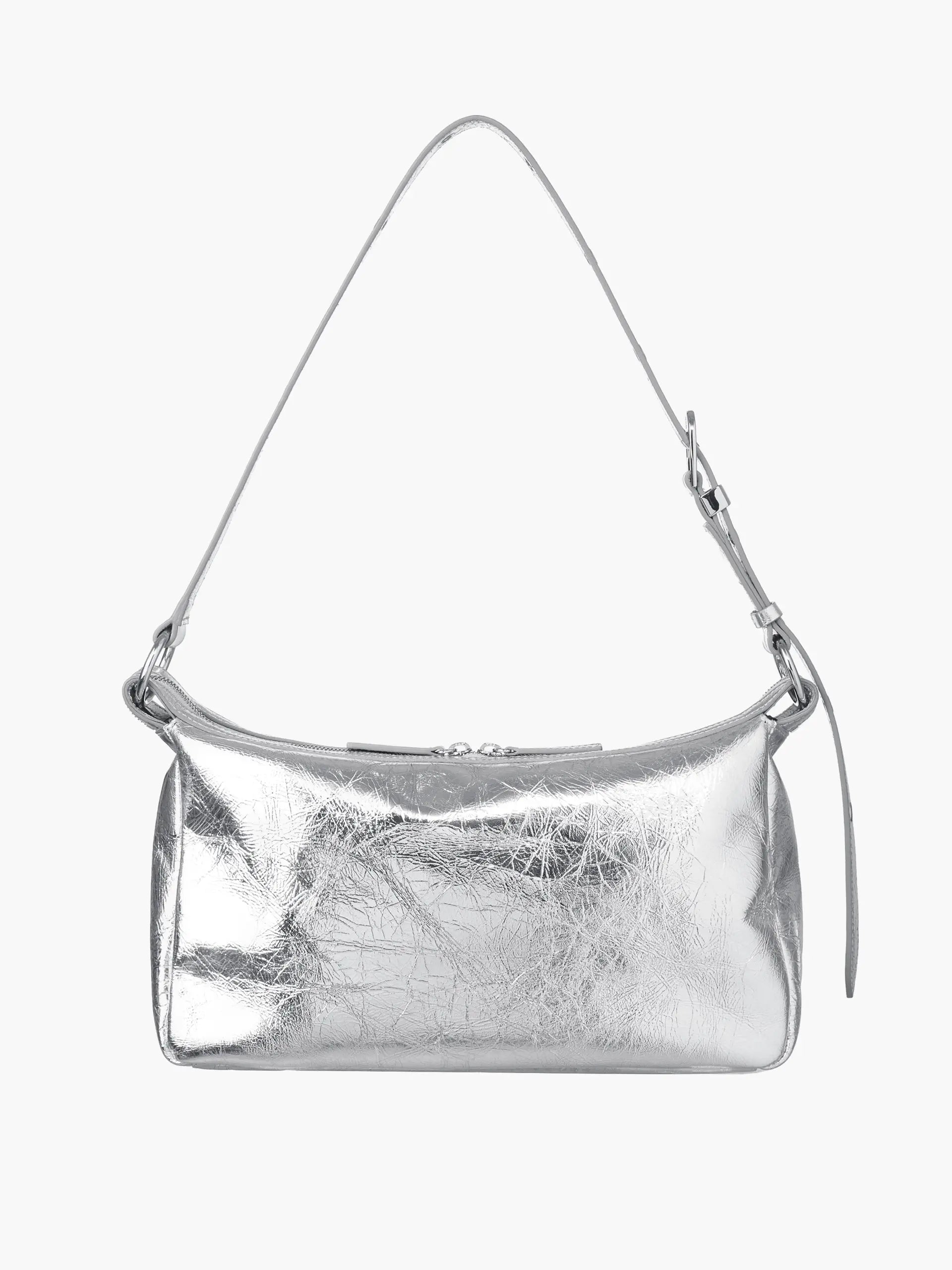 OUTPOCKET HOBO_silver crinkle margesherwood