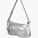 OUTPOCKET HOBO_silver crinkle margesherwood