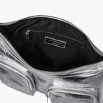 OUTPOCKET HOBO_silver crinkle margesherwood