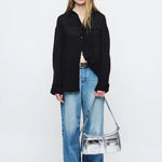 OUTPOCKET HOBO_silver crinkle margesherwood