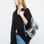 OUTPOCKET HOBO_silver crinkle margesherwood