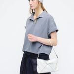 RIBBON POCHETTE_off white cracked margesherwood