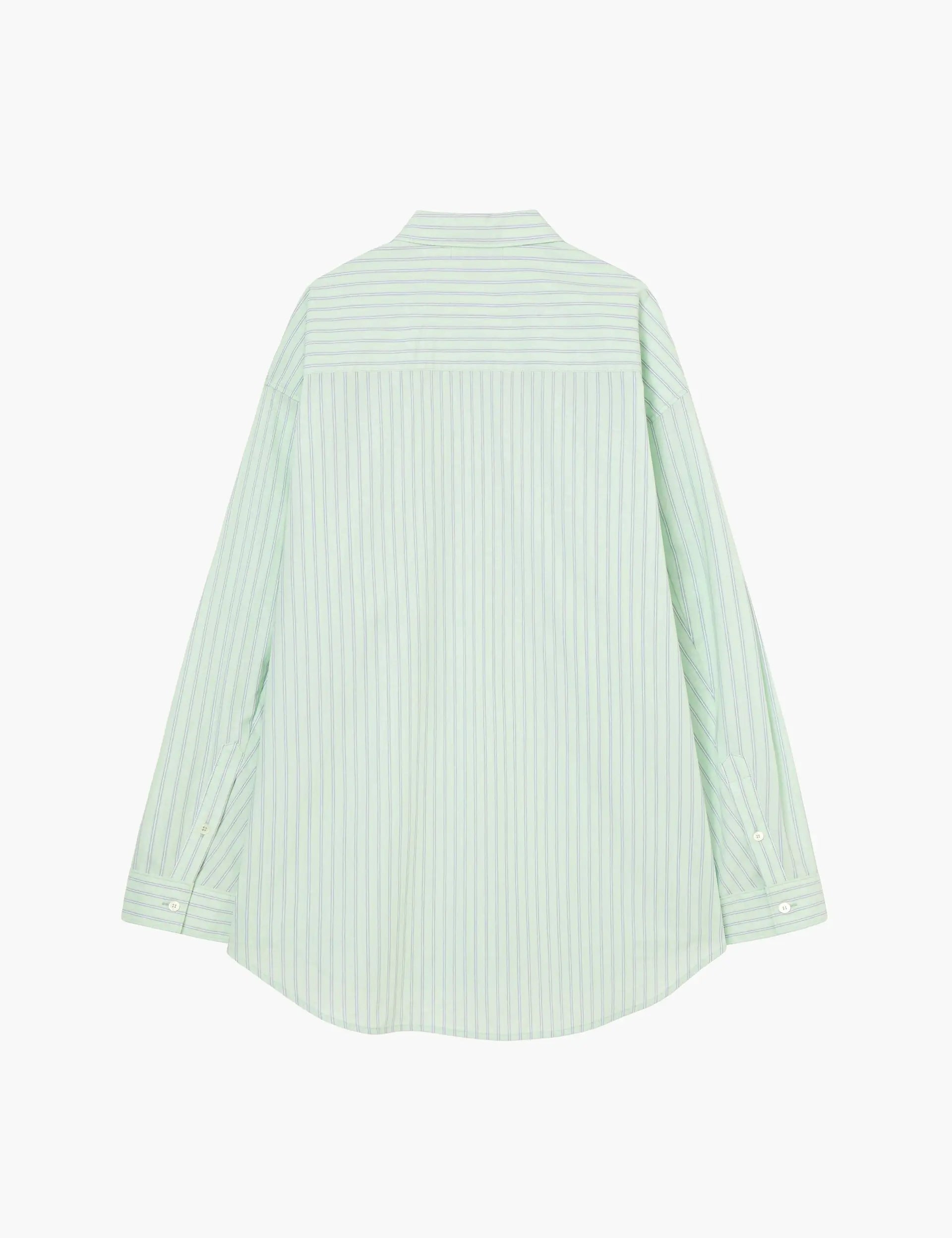 STRIPE POCKET SHIRT_mint margesherwood