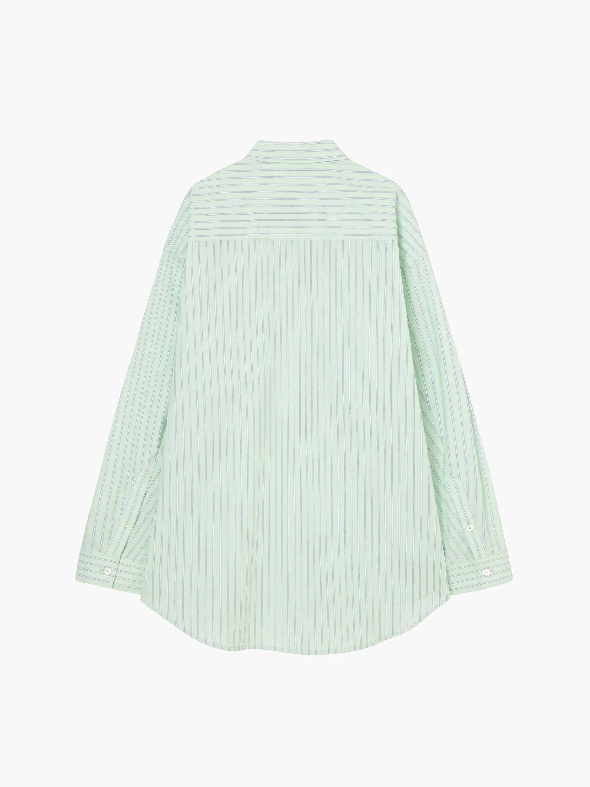 STRIPE POCKET SHIRT_mint margesherwood
