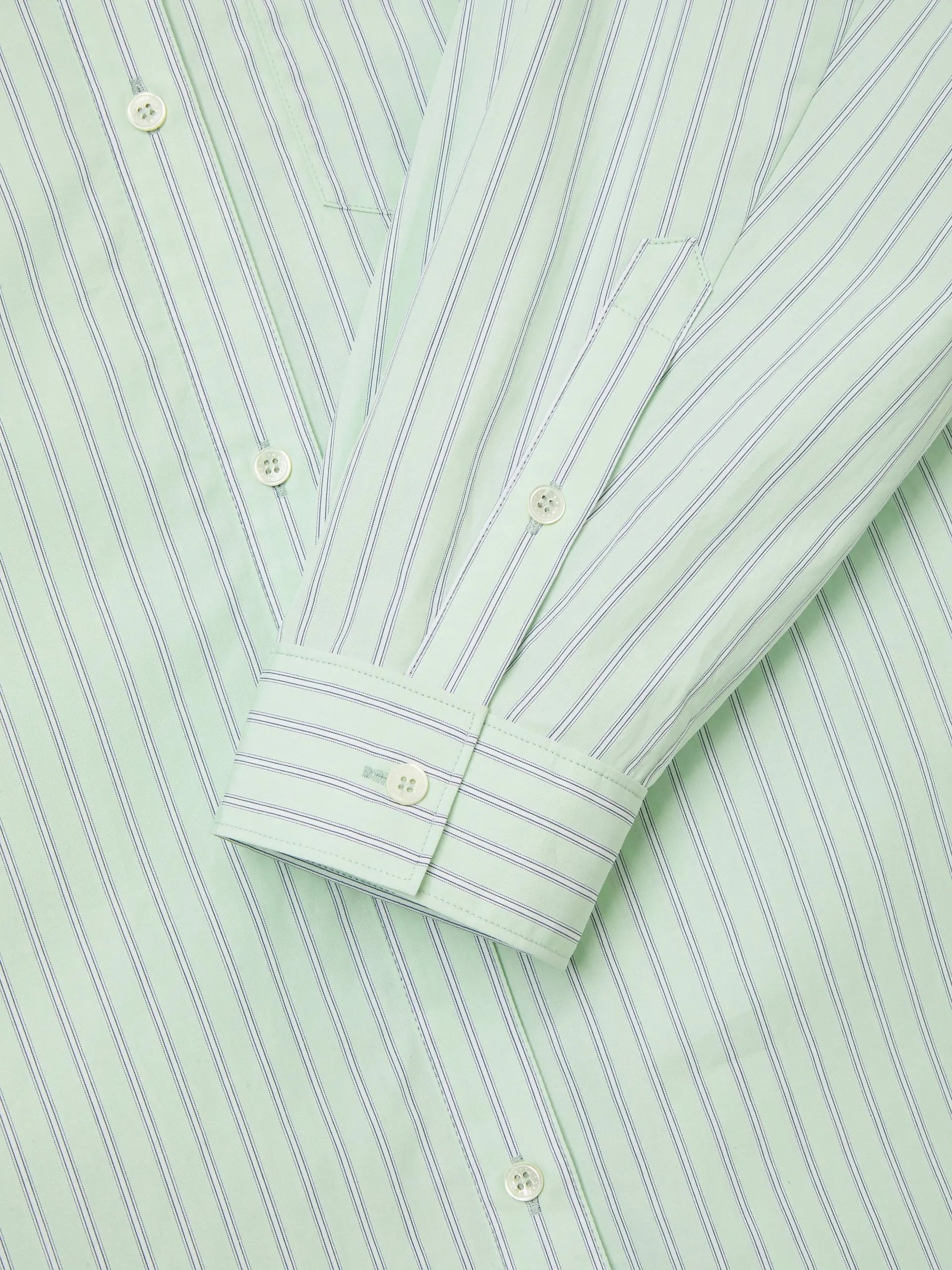 STRIPE POCKET SHIRT_mint margesherwood