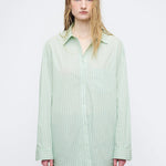 STRIPE POCKET SHIRT_mint margesherwood