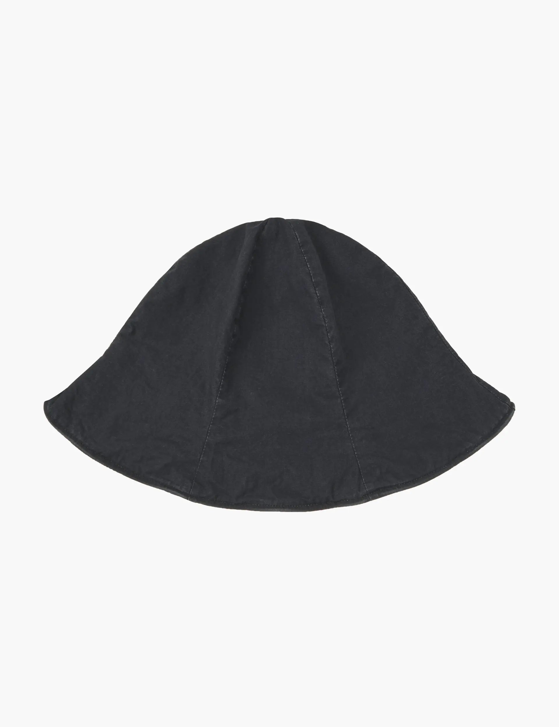 WASHED COTTON BUCKET HAT_black margesherwood