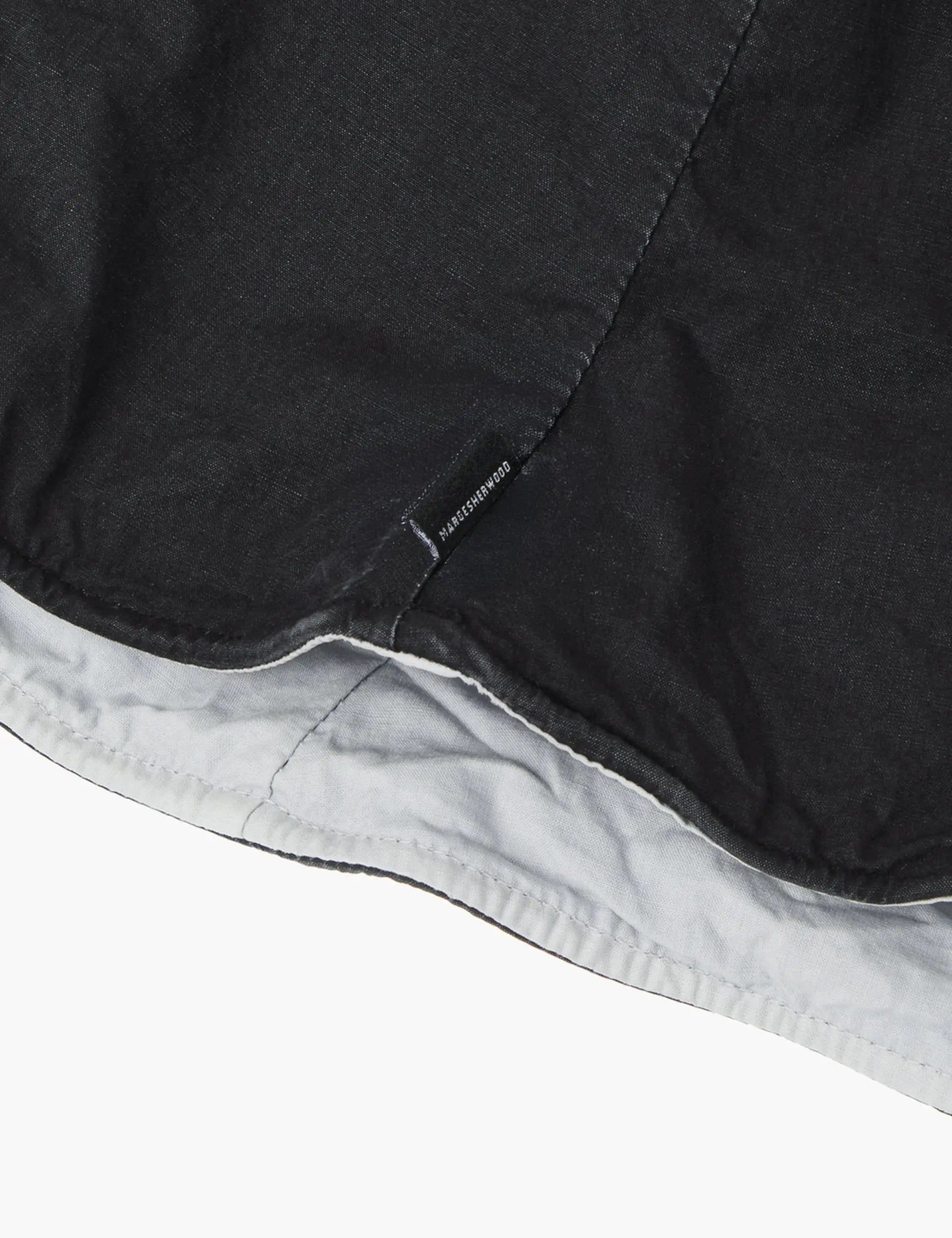 WASHED COTTON BUCKET HAT_black margesherwood