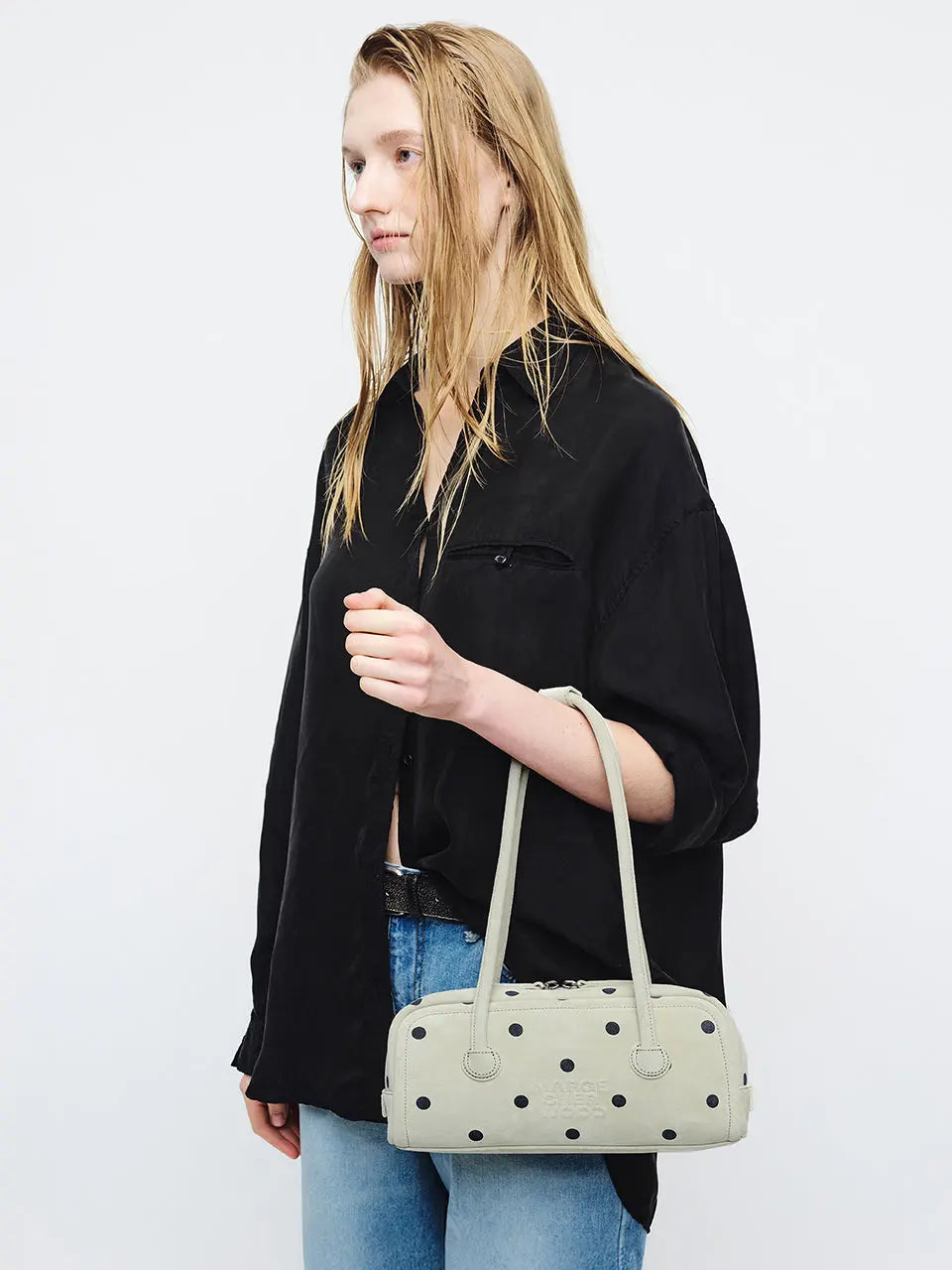 SOFT BOSTON EW_blond wood printed suede margesherwood