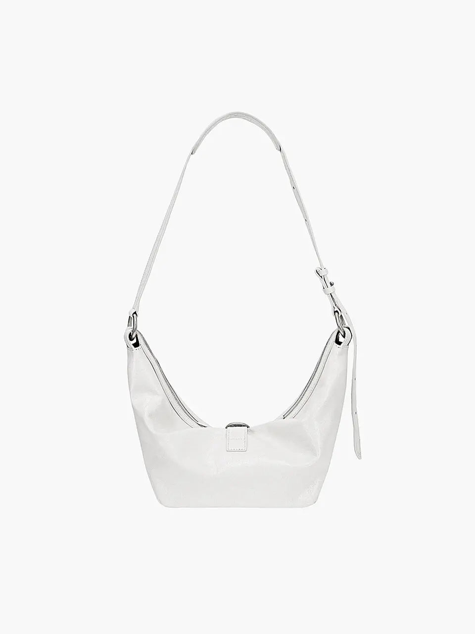 BELTED HOBO MEDIUM_off white cracked margesherwood