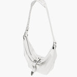 BELTED HOBO MEDIUM_off white cracked margesherwood