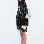BELTED HOBO MEDIUM_off white cracked margesherwood