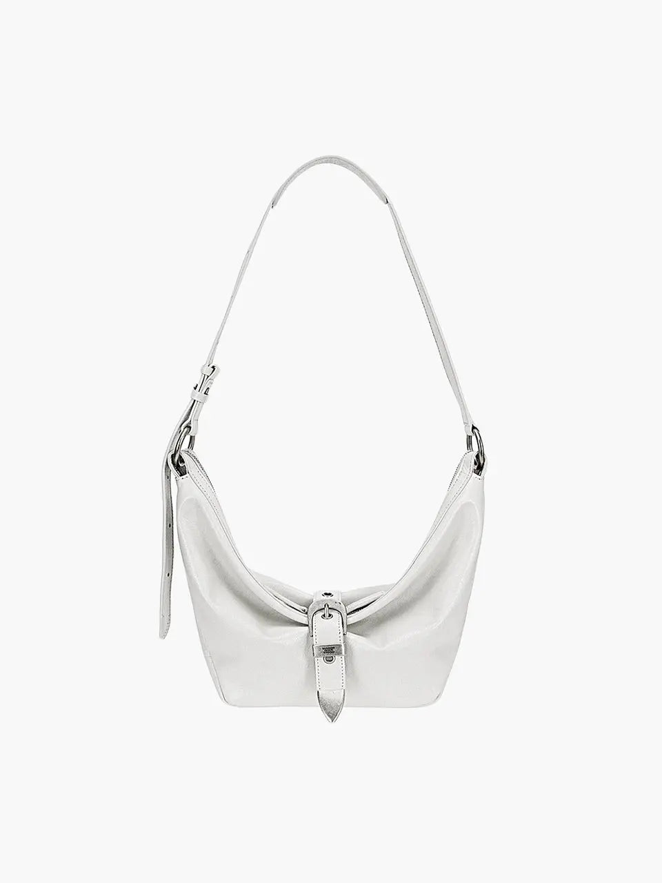 BELTED HOBO MEDIUM_off white cracked margesherwood