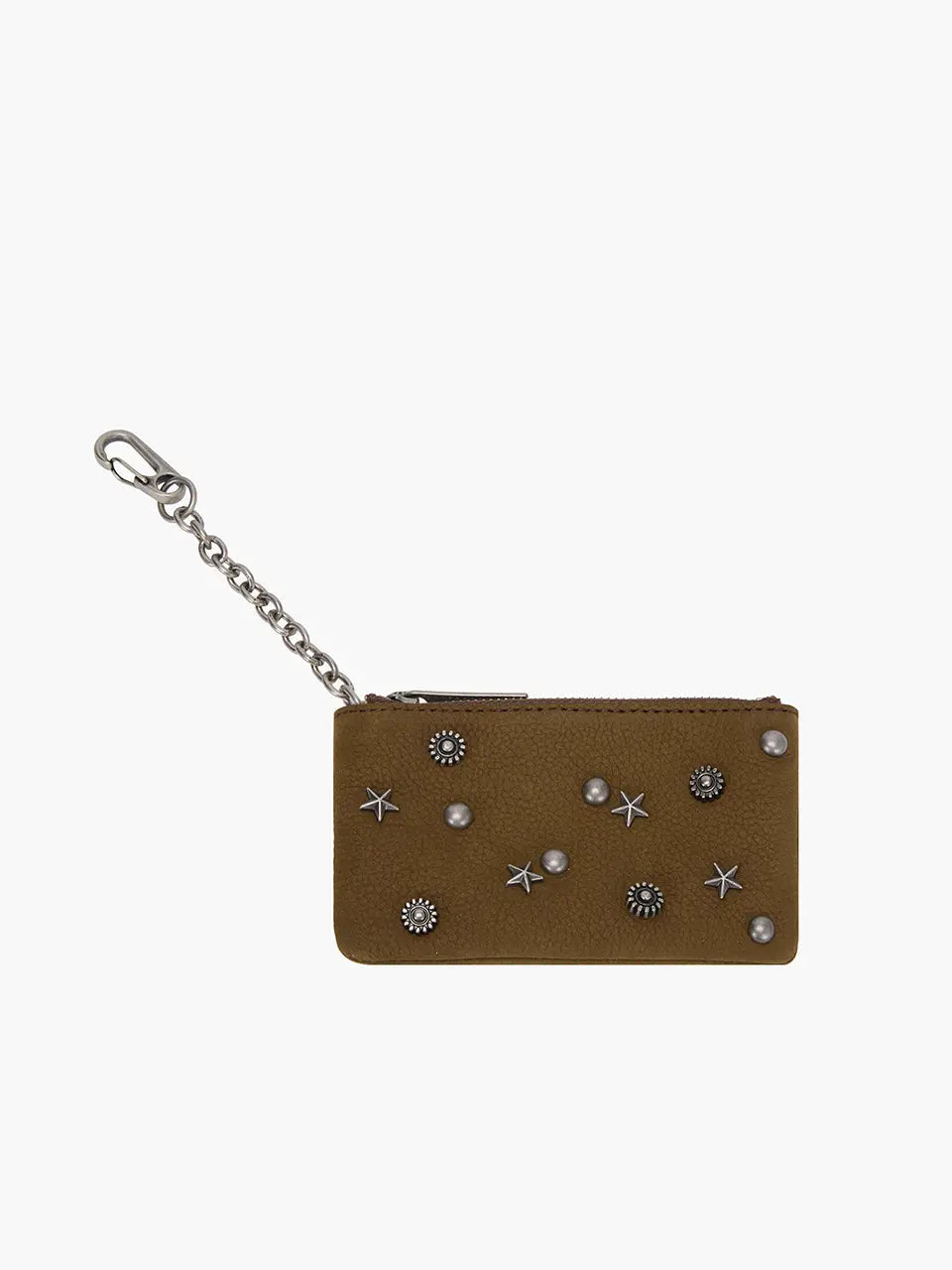 FULL STUD ZIPPER WALLET_chestnut nubuck margesherwood
